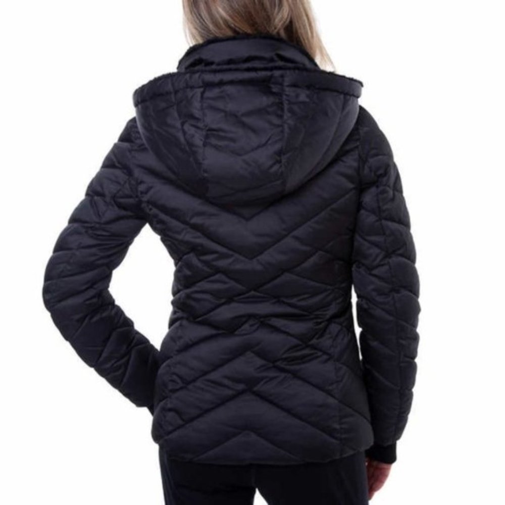 Nautica Women's Puffer Jacket - Black - Picture 2 of 8